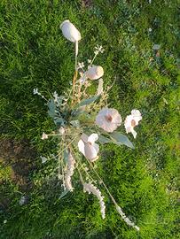 bouquet fiori finti  bianchi