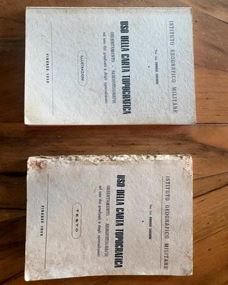 LIBRO  USO DELLA CARTA TOPOGRAFICA MILITARE