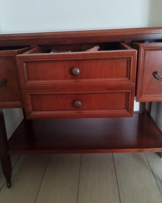 Mobile Arte Povera Color Ciliegio con Ripiano Infe