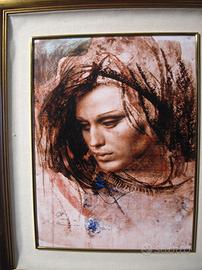 Dipinto su ceramica  - Pietro Annigoni – Eva Madre