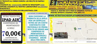 Ipad Air 2 Touch Vetro