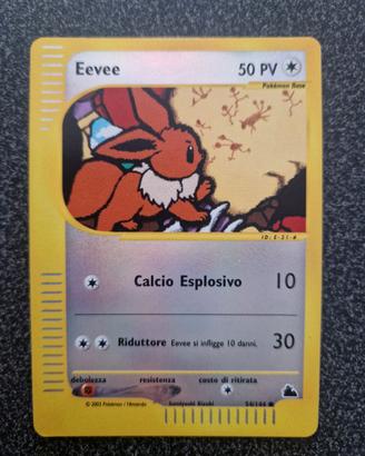 Carta Pokemon Eevee skyridge reverse sk54