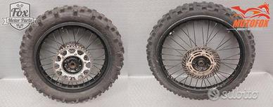 COPPIA RUOTE HONDA ENDURO CR 21-18 1989/1994