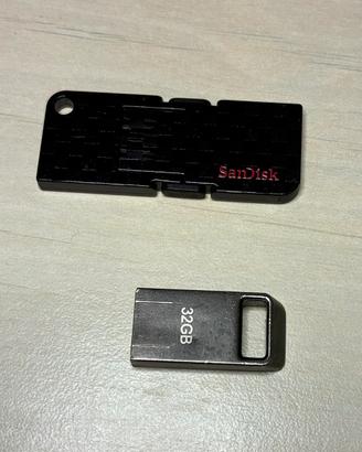 Chiavette USB SanDisk 16 GB e 32 GB