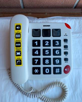 Telefono fisso brondi 15 tasti grandi