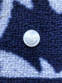 1 moneta da 1 lira italiana del 1955