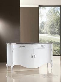 Credenza in legno bombata