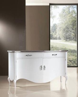 Credenza in legno bombata