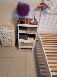 Comodino ikea bianco