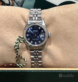 Rolex 69174 Lady-Datejust blu brilli 1995