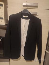 giacca da tailleur nera donna