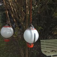 coppia di lampadari space age