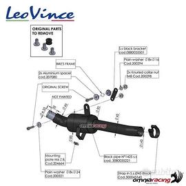 RACCORDO RACING LEOVINCE MOTO MORINI XCAPE 650