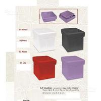 Pouf chiudibile in Ecopelle effetto " Perlato"