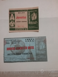Biglietti partita Juventus-Milan e Manchester Un