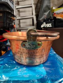 Casseruola artigianale in puro rame