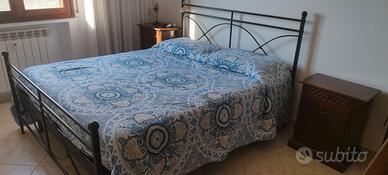 Letto matrimoniale in vero ferro battuto