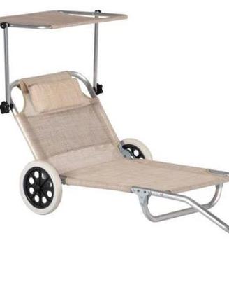 sdraio mare con ruote