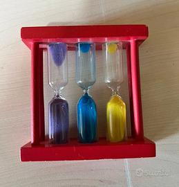 Clessidra timer cucina tripla 1/3/5 min sabbia 