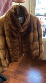 Pelliccia visone colore miele