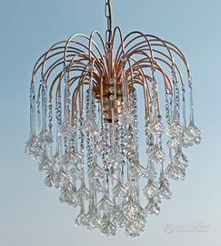 Lampadario in vetro di Murano stile Venini 