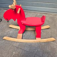 dondolo Ikea alce rosso
