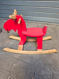 dondolo Ikea alce rosso