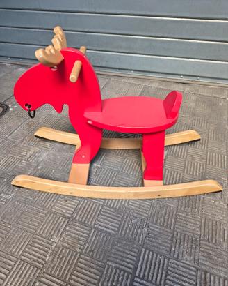 dondolo Ikea alce rosso