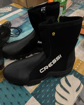 Calzari in neoprene cressi reef tech rs 5 mm