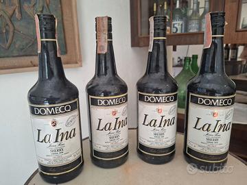 Set 4 bottiglie vintage Sherry La Ina