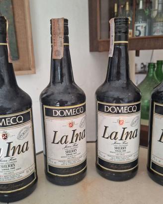 Set 4 bottiglie vintage Sherry La Ina