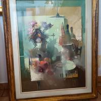 ELVIO MAINARDI - QUADRO NATURA MORTA - 80 X 60 CM