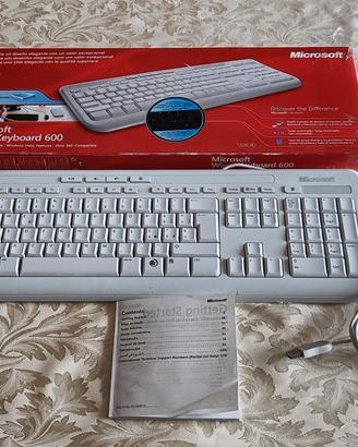 tastiera Microsoft wired keyboard 600, panna nuova