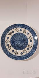 Piatto decorato in ceramica polacca Bunzlau