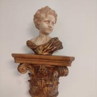 CAPITELLO CON TESTA SCULTURA  ARTE FIORENTINA