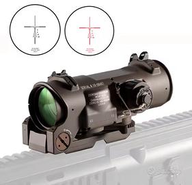 Cannocchiale 1x 4x slitta ottica slitta dot retico