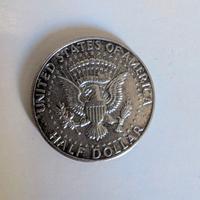 moneta mezzo dollaro d argento 1964