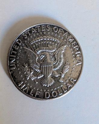 moneta mezzo dollaro d argento 1964