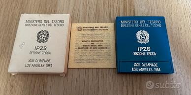 Moneta 500lire argento 1984 olimpiadi Los Angeles
