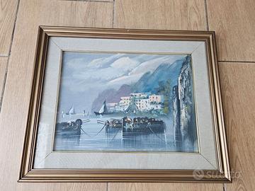 Pittore Maietta: quadro barche
