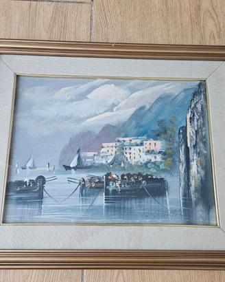 Pittore Maietta: quadro barche