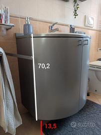 Mobiletto bagno in legno - falegname