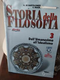 libro storia della filosofia italiana  superiori 