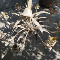 lampadario vintage in ferro ,shabby chic 