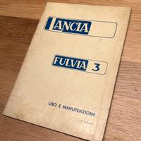 Libretto uso e man Lancia Fulvia Coupe 3 serie