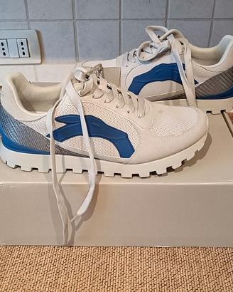 Scarpe Sneakers Trussardi club runner Grey Blue