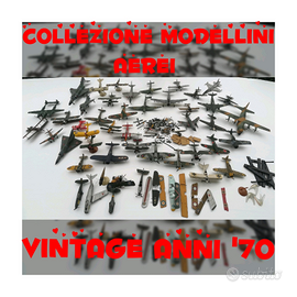 MODELLINI AEREI anni 70 collezione 47 pz