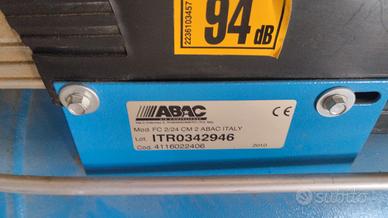 compressore d'aria marca ABAC da 24 litri,