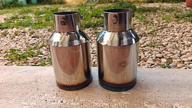 Terminali di scarico in titanium look