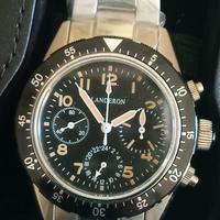 Orologio cronografo Landeron pilot a carica manual